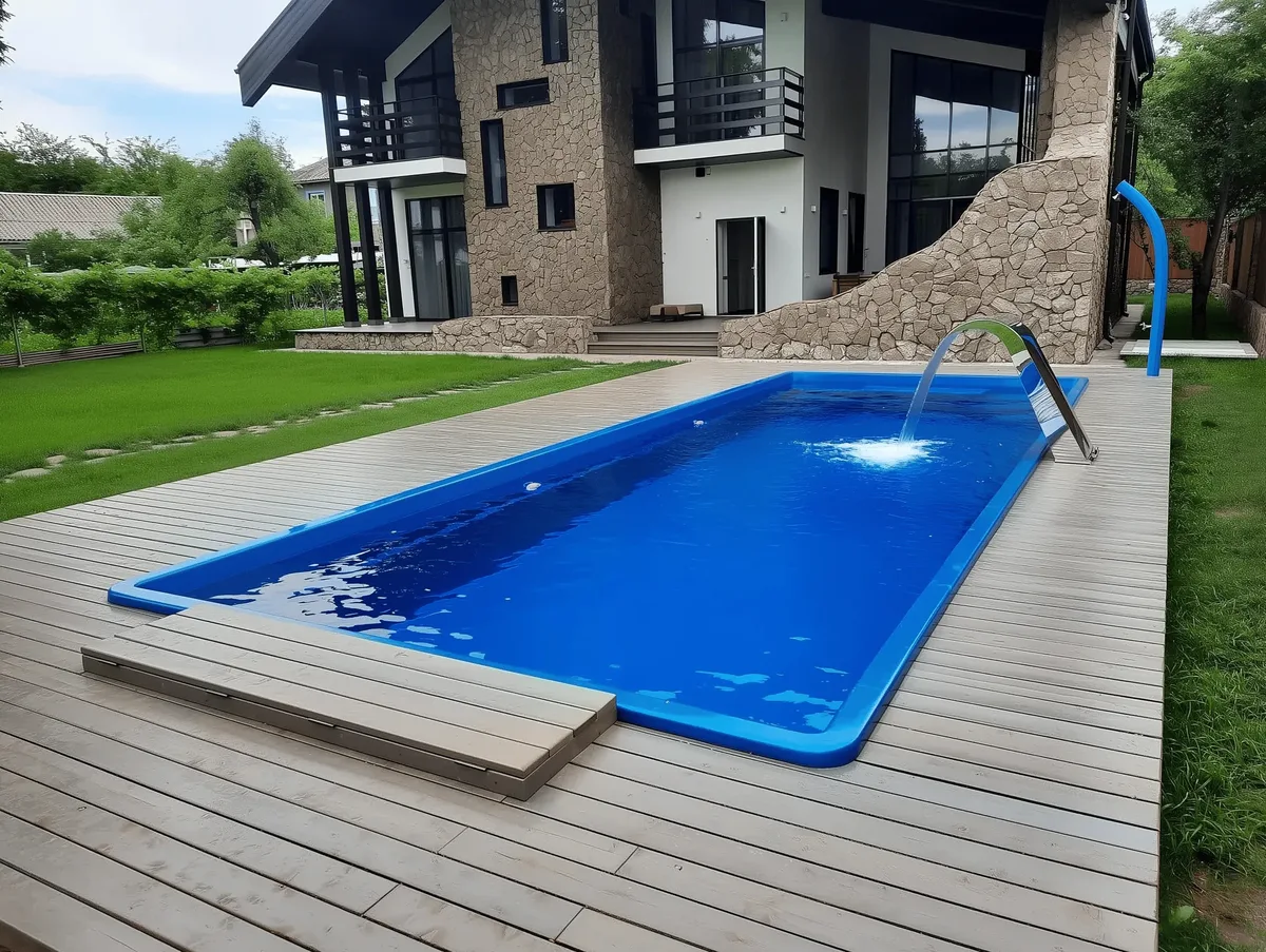 Композитный бассейн Laguna 9 — вид сверху в Сортавале