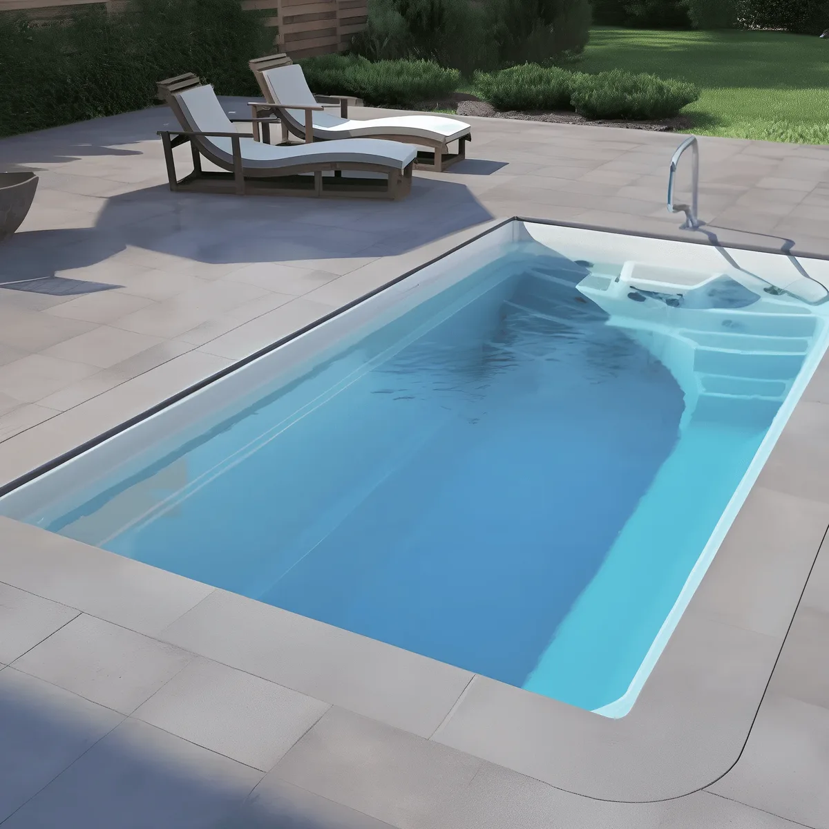 Композитный бассейн Laguna 5 — вид сверху в Сортавале