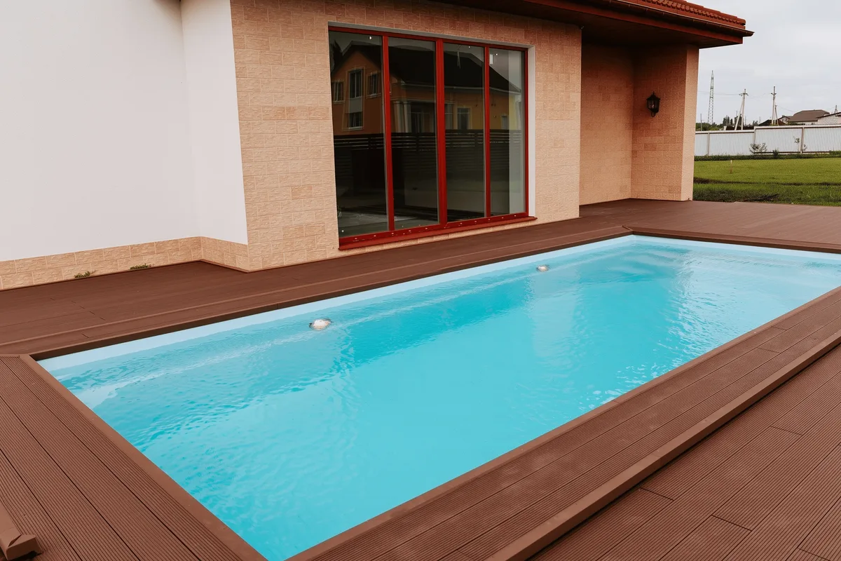 Композитный бассейн Laguna 8 — вид сверху в Сортавале